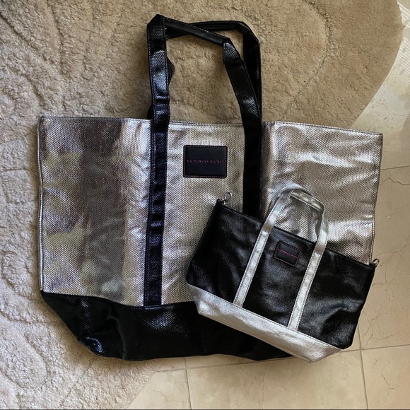 NEW Victoria’s Secret Metallic Weekender Bag - Picture 7 of 8